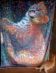 Vera Art Fleece Blanket 150X200 Cheeky Leopard Cub Original Print. Fixed Price $130.00.