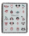 Northwest Disney 100 Woven Tapestry Throw Blanket, 48" X 60", Celebrate Friends. Fixed Price $29.99.