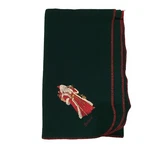 Woolrich Fleece Throw Santa Claus Blanket Christmas Country 50"X60" Dark Green. Fixed Price $39.75.