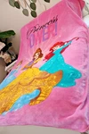 Disney " Princess Power Velour Fleece Blanket Sleeping Beauty Belle Ariel Pink. Fixed Price $12.00.