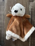 Monterey Bay Aquarium Fleece Baby Blanket Solid Tan Otter Plush Lovey. Fixed Price $37.00.