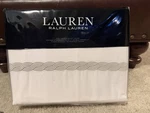 Lauren Ralph Spencer Cable Embroidery Full / Queen Duvet Cover White. Fixed Price $87.50.