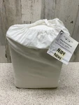 Bedvoyage Melange Rayon Bamboo Cotton Reversible Duvet Set White 4PC New. Fixed Price $86.99.