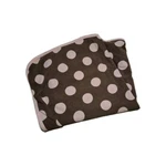 Carters Os Brown With Pink Polka Dot Baby Blanket Microfleece Used. Fixed Price $17.99.