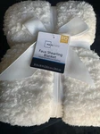 Mainstays Faux Shearling Blanket,color -vanilla Dream-full/queen 90"X90". Fixed Price $20.00.