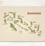 Bahamas Map Fleece Blanket Island Sherpa Throw, Cozy Home Decor, Caribbean. Fixed Price $57.81.