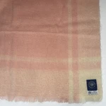 Vintage Wool Morgan & Oates Plaid Pink Throw Blanket 46"X72". Fixed Price $89.99.