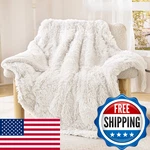 Uiniu Super Soft Fluffy Faux Fur Throw Blanket For Couch Fuzzy Sherpa Fleece. Fixed Price $29.36.