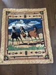 Patch Magic Horses Lap Baby Quilt Appliqu Blanket 57 X 48. Fixed Price $59.00.