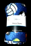 Mainstays Sports Fleece Throw Blanket - Blue/multi 50"X60". Fixed Price $14.98.