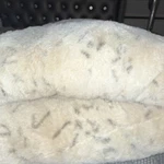 Cream Gray Animal Print Plush Blanket Faux Fur Throw Soft Cozy Bedroom Decor. Fixed Price $90.00.