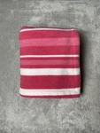 Amy Coe Stripe Fleece Baby Blanket Pink White Line Soft Security Lovey 30" X 38". Fixed Price $17.49.