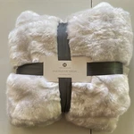 Hotel Collection Lynx Faux Fur Throw, 50" 70", White. Fixed Price $88.00.