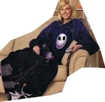 The Nightmare Before Christmas Comfy Blanket With Sleeves Jack Skellington Zero. Fixed Price $24.99.