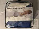 Great Bay Home Weighted Blanket With Plush Sherpa Back 15 Lbs 48X72. Fixed Price $59.99.