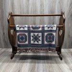 Vtg 1995 American Weavers Throw Intricate Quilt Design Triple Woven Jacquard Usa. Fixed Price $25.00.