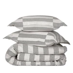 Nate Berkus Signature Broken Dobby Stripe Full/queen Duvet Cover Set Pearl - Nwt. Fixed Price $39.00.