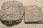 2PC Marimekko Unikko Gray Queen Sheets Fitted/flat No Cases Cotton Floral. Fixed Price $49.99.