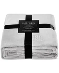 Nwt Ralph Lauren King Size Grey Embroidered Lrl Logo Micromink Blanket. Fixed Price $63.00.