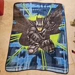 2009 The Dark Knight Batman Dc Comics Superhero Soft Throw Blanket 60 X 47". Fixed Price $30.00.