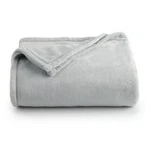 The Big One Oversized Super Soft Plush Throw, 5FT X 6FT - Solid Gray. Fixed Price $19.99.