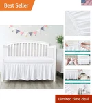 14" Drop Toddler Bed Skirt - Elegant, Easy On/off Design For Kids' Rooms. Fixed Price $28.99.