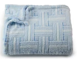 The Big One Oversized Supersoft Blue Vintage Weave Throw Blanket 60" X 72" New. Fixed Price $20.98.