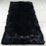 YINGDA1992 Real Black Genuine Rabbit Fur Throw Plate Blanket Rugs And. Fixed Price $55.94.