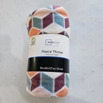 Mainstays Fleece Throw Blanket 50X60IN Colorful Geometric Pattern Super Soft!. Fixed Price $7.77.