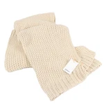 Quince Cotton Fisherman Throw Blanket With Ribbed Edging Natural Size 50X60. Fixed Price $64.99.