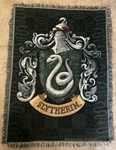 Harry Potter Slytherin Shield Tapestry Throw Blanket 44" X 60" Warner Bros.. Fixed Price $13.49.