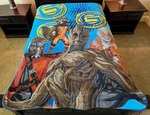Marvel Guardians Of The Galaxy Fleece Blanket Oversized Throw 90" 62" Twin/ Xl. Fixed Price $18.00.