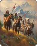 79X96 Queen Rise Above Indian Native American Mink Fleece Blanket Super Plush. Fixed Price $79.99.