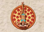Pepperoni Pizza Beach Blanket Towel 60X60 Big Mouth Giant Size Picnic Throw New. Fixed Price $29.99.