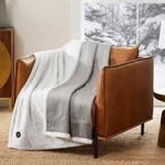 Berkshire Luxe Faux Fur Heated Throw Color Gray Size 50 In 60 New. Fixed Price $58.00.