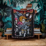 Fullmetal Alchemist Woven Blanket, Edward Elric Anime Throw, Alchemy Circle Mang. Fixed Price $120.00.