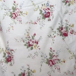 Taylor Linens Duvet Cover Pink Floral Reversible Ruffled Cotton Double Full Twil. Fixed Price $175.00.