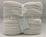 Pottery Barn Cloud Cotton Linen Blanket White King Cal #S4057. Fixed Price $160.99.