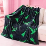 1 Pcs Black Witch Hat Blanket Girls 50X60 Inch Throw Halloween Decoration. Fixed Price $30.65.