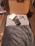Ksfjzf Heated Blanket, Portable Cordless Battery-powered Heating. Fixed Price $26.00.