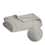 Madison Park Freshspun Basketweave Luxury Cotton Blanket Grey King,. Fixed Price $67.99.