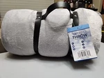 Bliss Bedding Sherpa Throw Gray 50" X 60" Brand New With Carry Handle. Fixed Price $20.00.