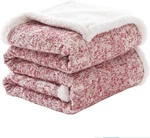 Sherpa Throw Blanket,soft With 30% Wool And 70% Cotton For Winter,fuzzy. Fixed Price $62.99.