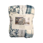 Laura Ashley Coco Luxe Plush Reversible Throw Blanket, 60IN 70IN, Smoke Blue. Fixed Price $29.73.
