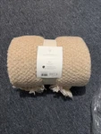 Threshold Studio Mcgee Throw Blanket Woven Fringe Neutral Tan 50 X 60 New. Fixed Price $15.00.