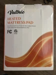 Valthie Heated Twin Mattress Pad W/ Controller, White, Etl Listed, Fcc. Fixed Price $25.49.