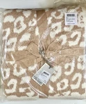 Leopard Barefoot Dreams Cozychic Throw Camel/cream Extra-large 54X72 Ret $180. Fixed Price $110.95.