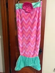 Snuggie Mermaid Tail Adult Swaddling Blanket, 36" Waist 50" Long. Fixed Price $21.00.