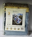 Disney Classic Winnie The Pooh Leap Frog Tapestry Blanket Throw Goodwin Weavers. Fixed Price $124.99.