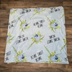 Rae Dunn Home Sweet Queen Printed Plush Blanket. Fixed Price $35.00.